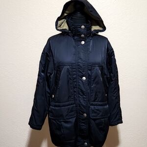 Women's Eddie Bauer Black Jacket With Zip Off Hood